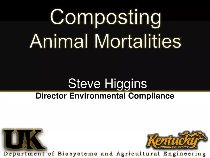 composting animal mortalities