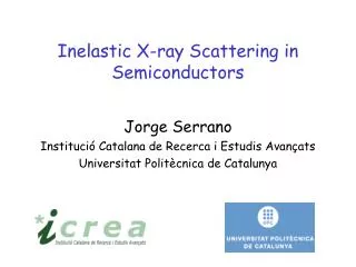 Inelastic X-ray Scattering in Semiconductors