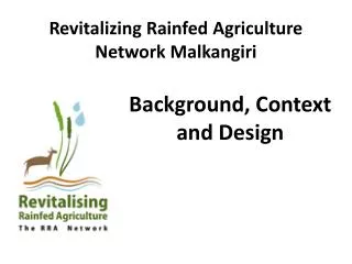 Revitalizing Rainfed Agriculture Network Malkangiri