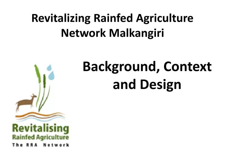 revitalizing rainfed agriculture network malkangiri