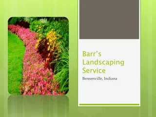Barr’s Landscaping Service