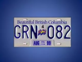 British Columbia Geography …..