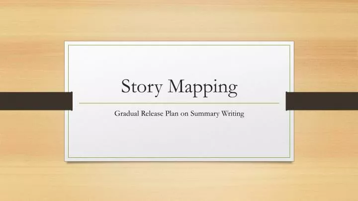 story mapping