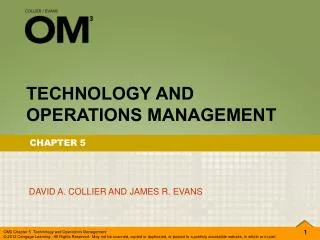 TECHNOLOGY AND OPERATIONS MANAGEMENT