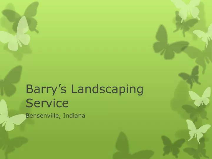 barry s landscaping service