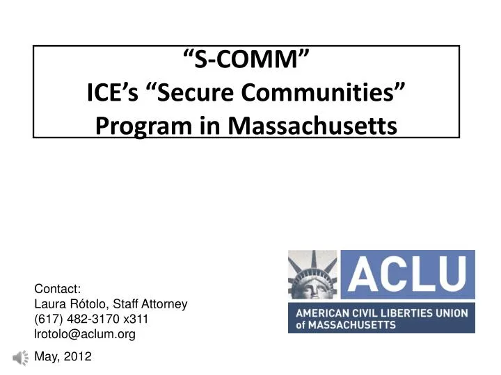 s comm ice s secure communities program in massachusetts