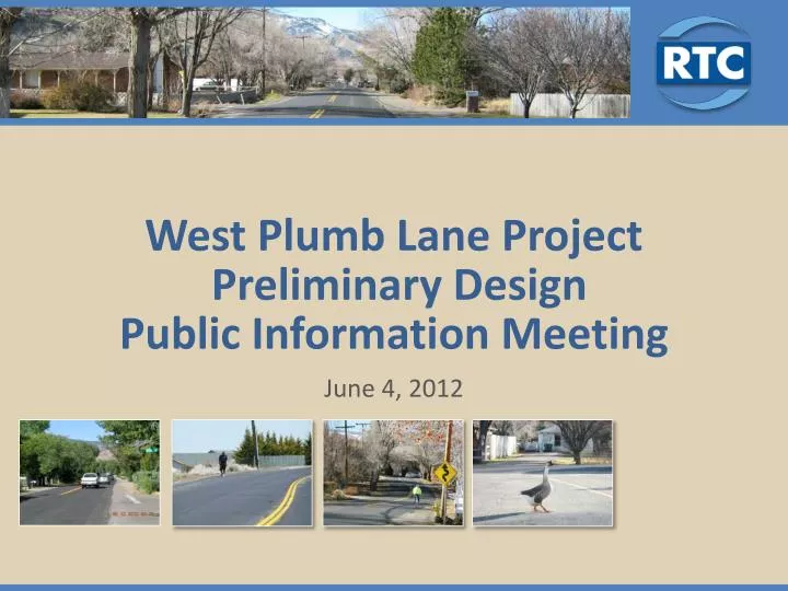 west plumb lane project preliminary design public information meeting