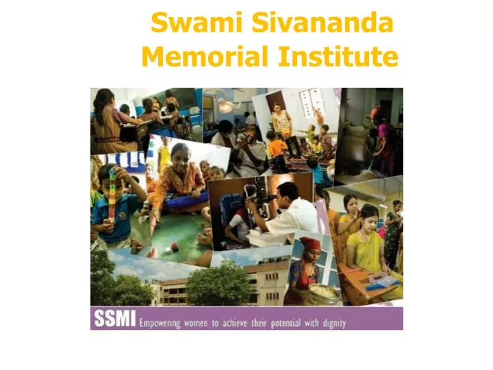 swami sivananda memorial institute