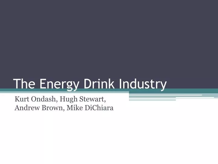 the energy drink industry