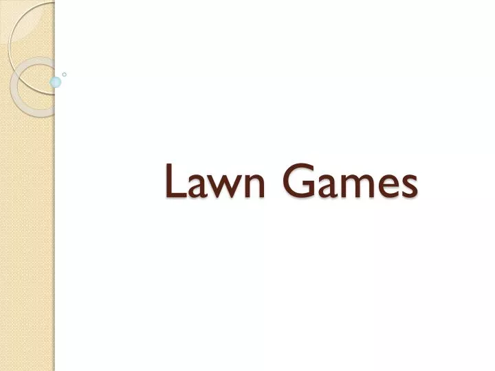 lawn games