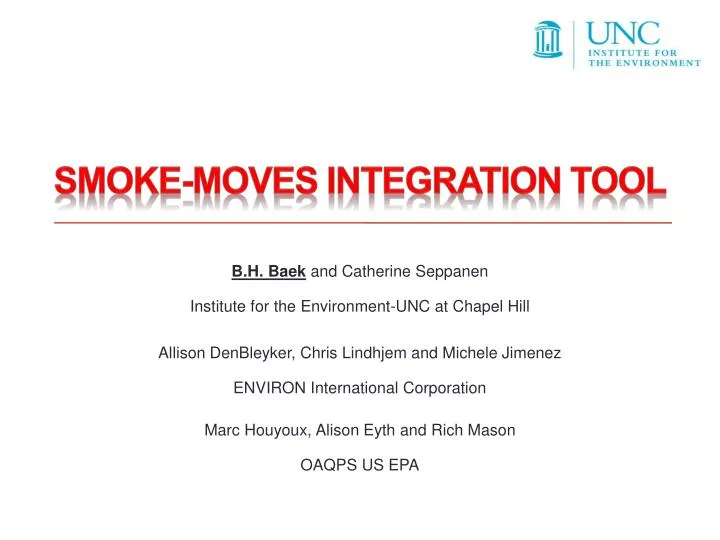 smoke moves integration tool