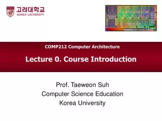 Lecture 0. Course Introduction