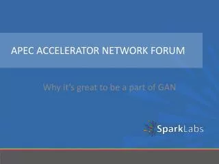 APEC Accelerator network forum