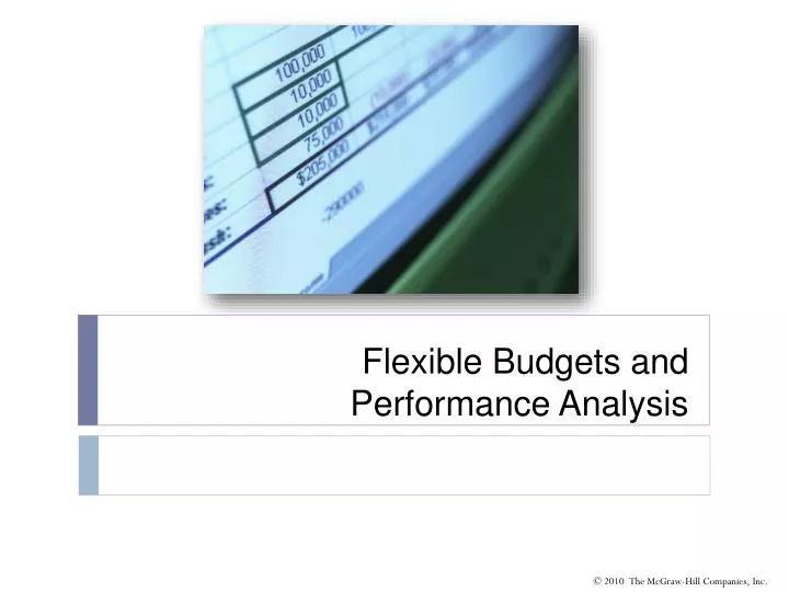 flexible budgets and performance analysis