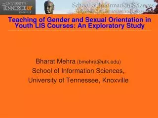 Teaching of Gender and Sexual Orientation in Youth LIS Courses: An Exploratory Study