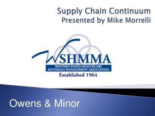 Supply Chain Continuum Presented by Mike Morrelli
