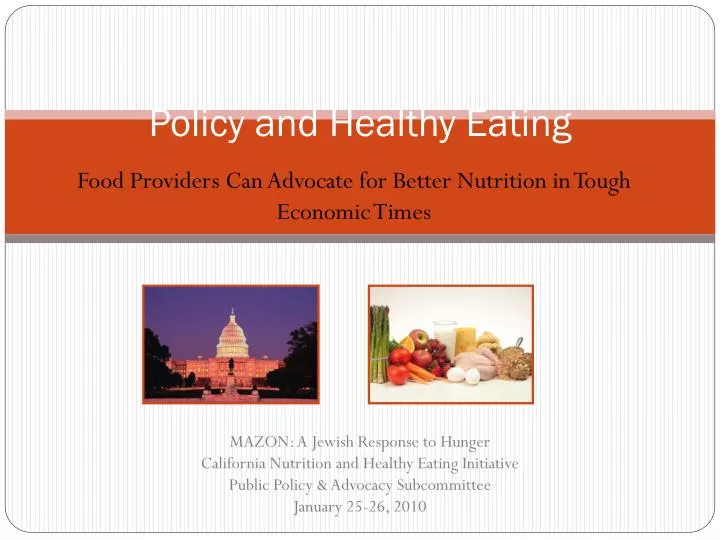 policy and healthy eating