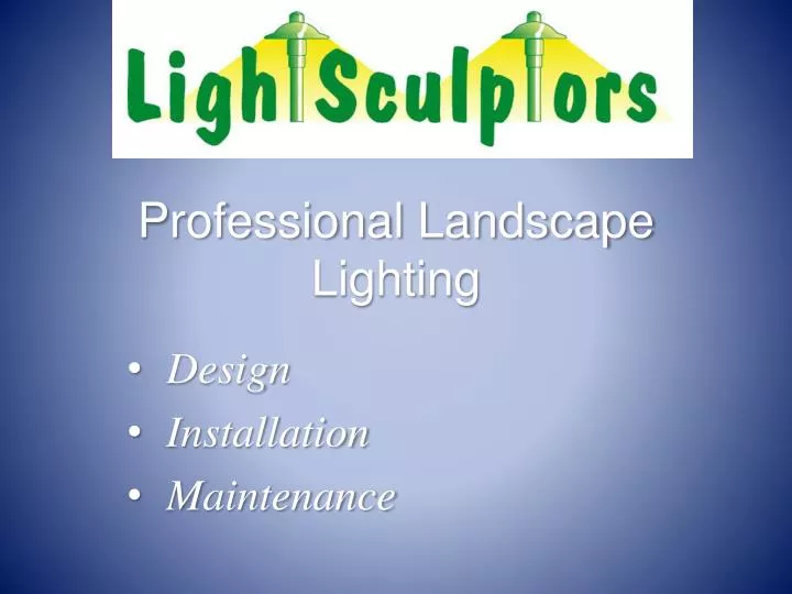 professional landscape lighting