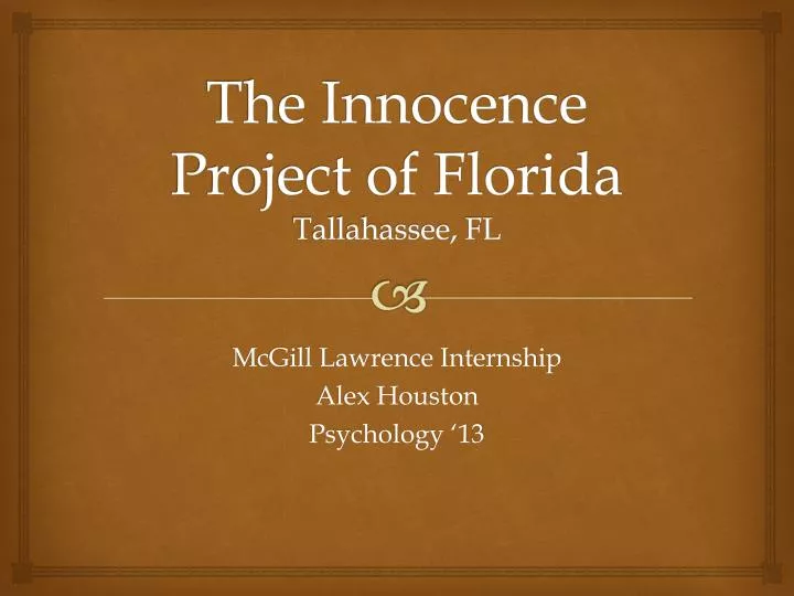 the innocence project of florida tallahassee fl