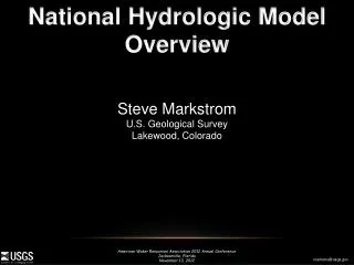 National Hydrologic Model Overview