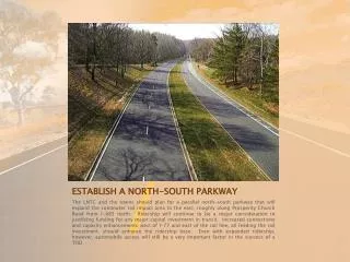 ESTABLISH A NORTH-SOUTH PARKWAY