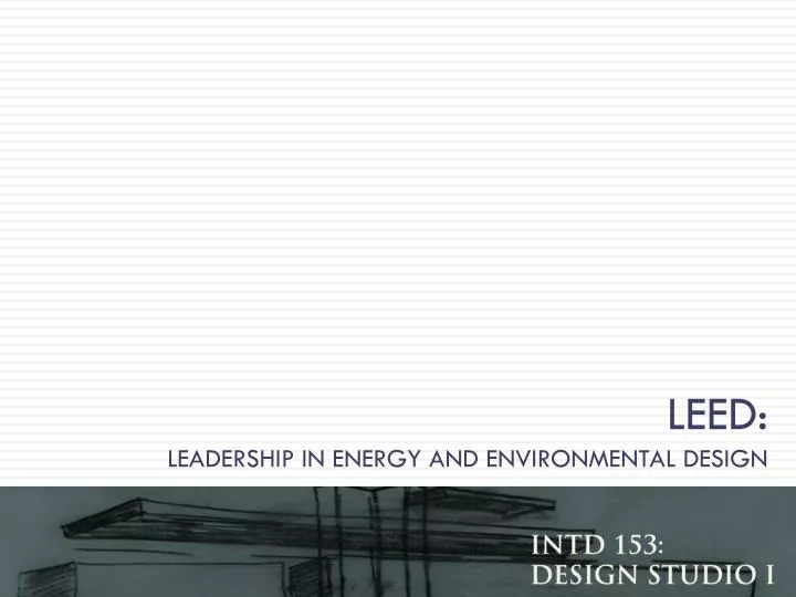 leed leadership in energy and environmental design