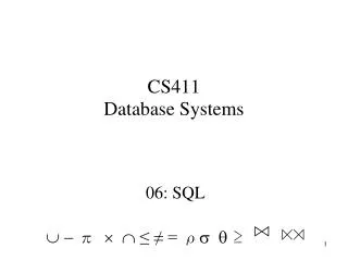 CS411 Database Systems