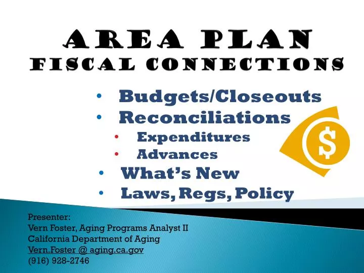 area plan fiscal connections
