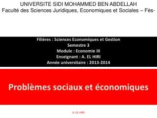 probl mes sociaux et conomiques