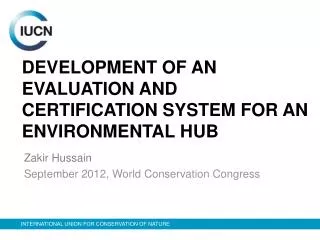 Zakir Hussain September 2012, World Conservation Congress