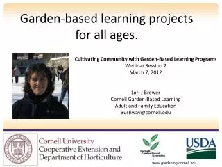 Garden-based learning projects for all ages.