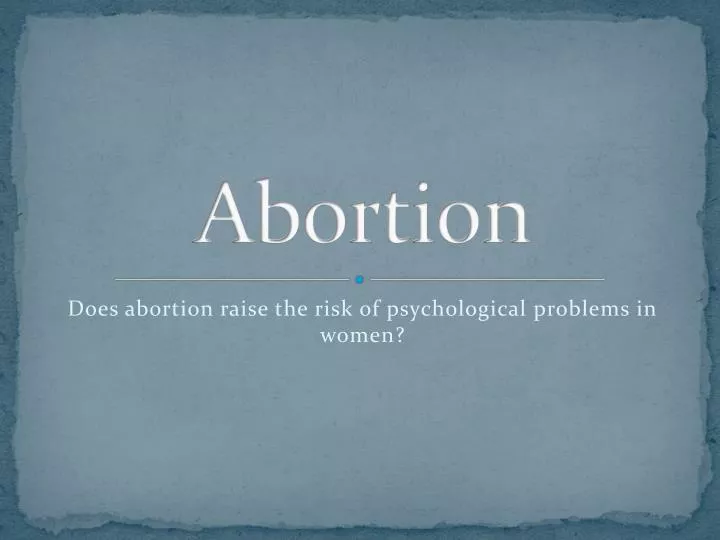 abortion