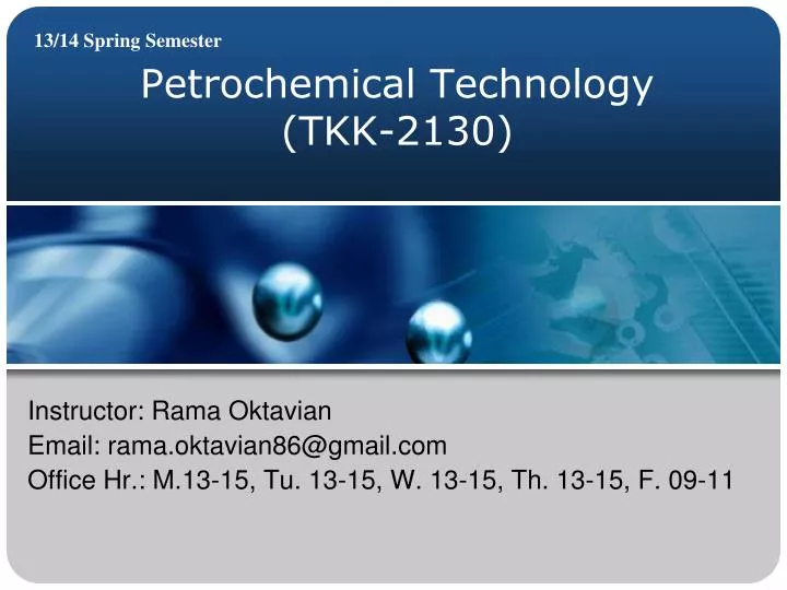 petrochemical technology tkk 2130