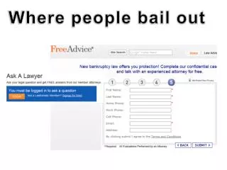 Where people bail out