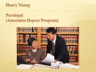 Henry Young Paralegal (Associates Degree Program)