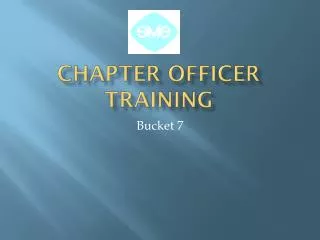 Chapter Officer Training