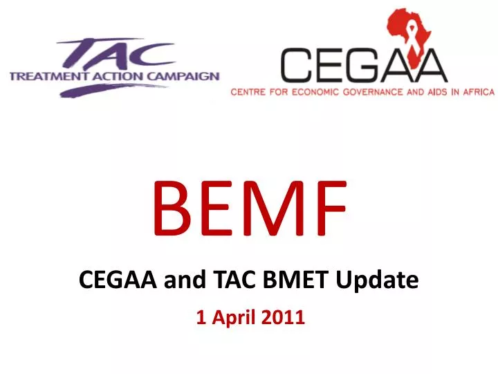 bemf cegaa and tac bmet update