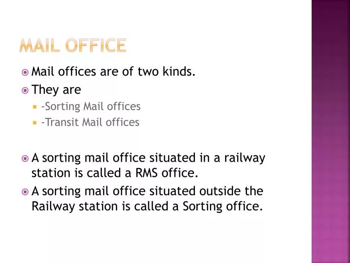 mail office