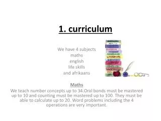 1. curriculum