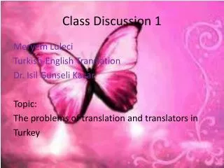 Class Discussion 1