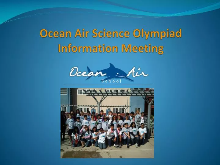 ocean air science olympiad information meeting