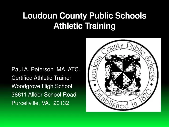 loudoun county public schools athletic training