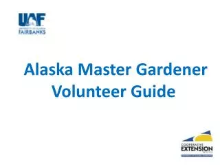 Alaska Master Gardener Volunteer Guide