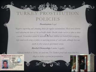Turkey Prostitution Policies