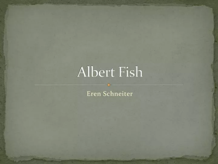 albert fish