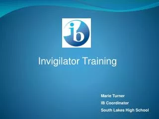 Invigilator Training