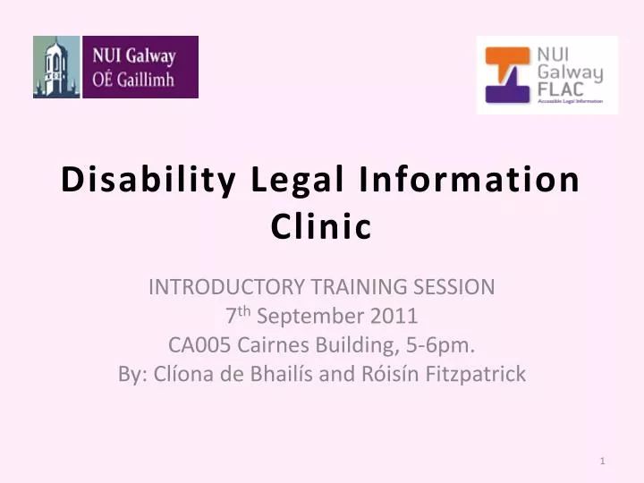 disability legal information clinic