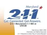 2-1-1 Maryland/2-1-1 MD at UWCM