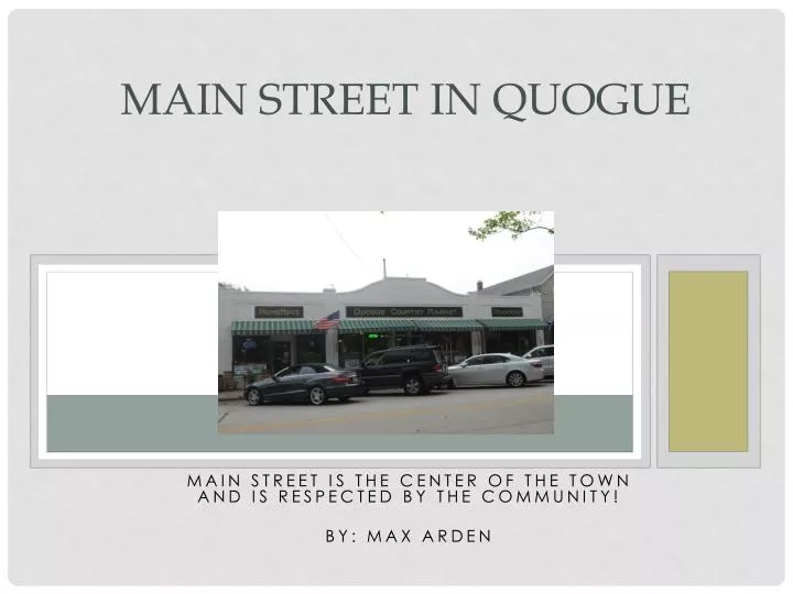 main street in quogue