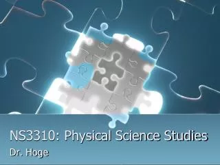 NS3310: Physical Science Studies